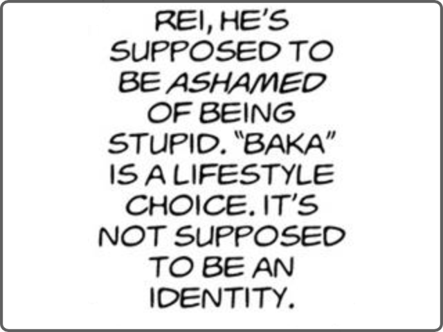 Asuka's snark.